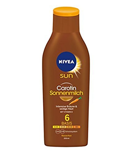 Nivea Sun Carotin Sonnenmilch LSF 6, 1er Pack (1 x 200 ml)