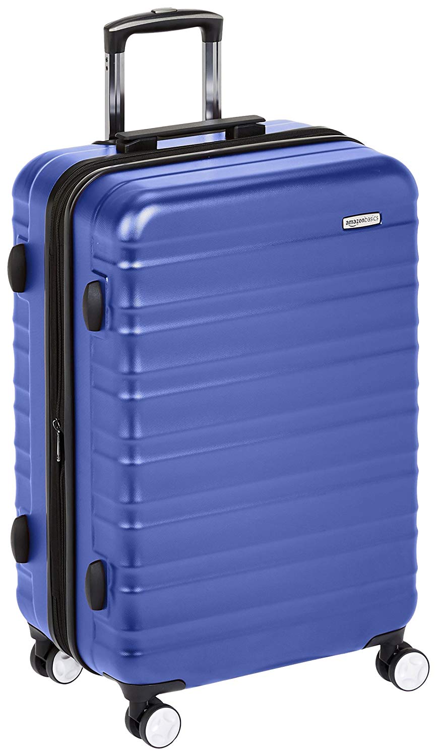 AmazonBasics - Hochwertiger Hartschalen-Trolley mit eingebautem TSA-Schloss, 68 cm, Blau