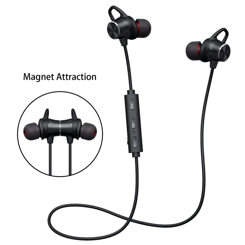 Bluetooth Kopfhörer V4.1 Stereo Sport Kopfhörer In Ear Wireless Ohrhörer Magnetische Headset 8 Stunden Spielzeit für iPhone Samsung Huawei und andere Android-Smartphones