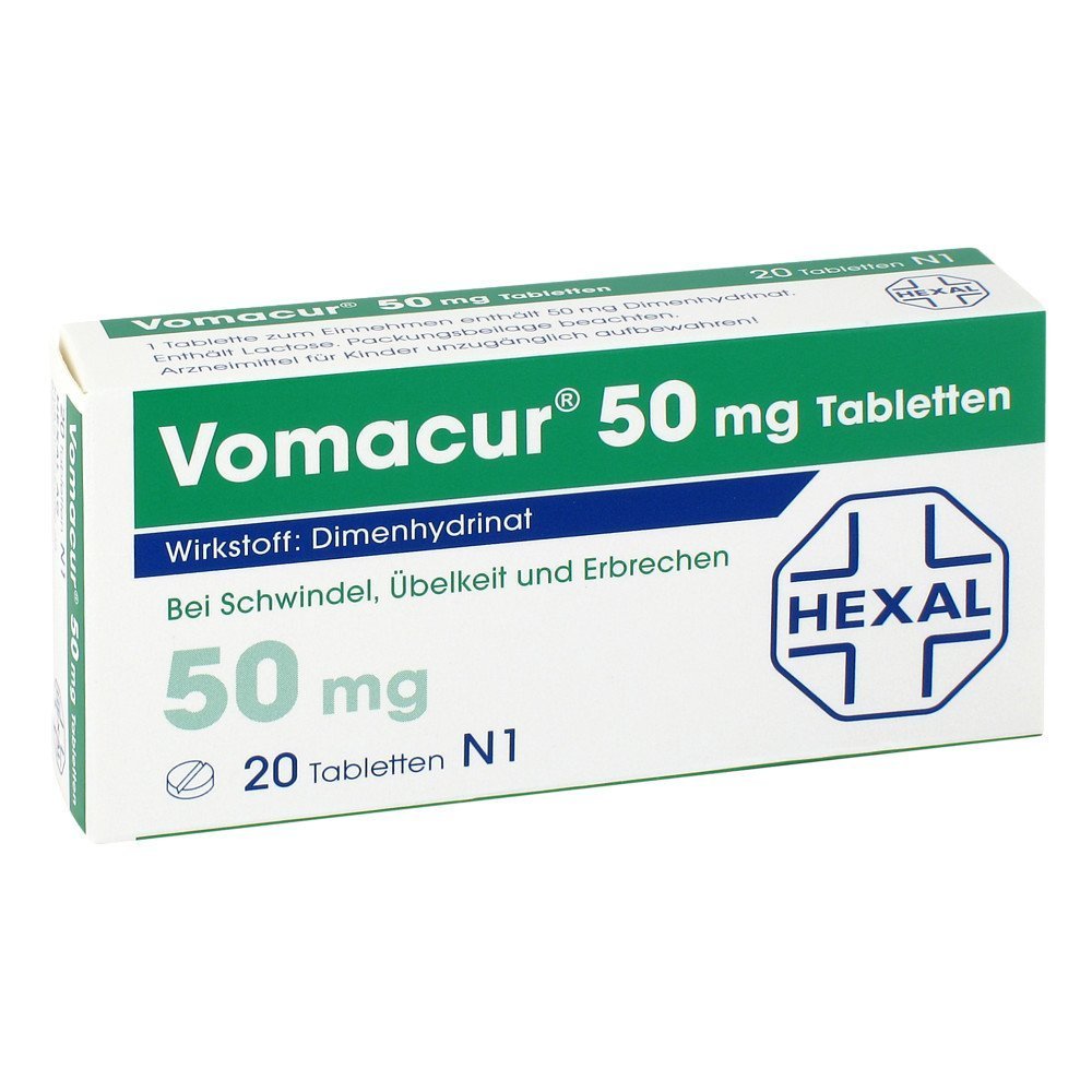 Vomacur 50 Tabletten, 20 St.