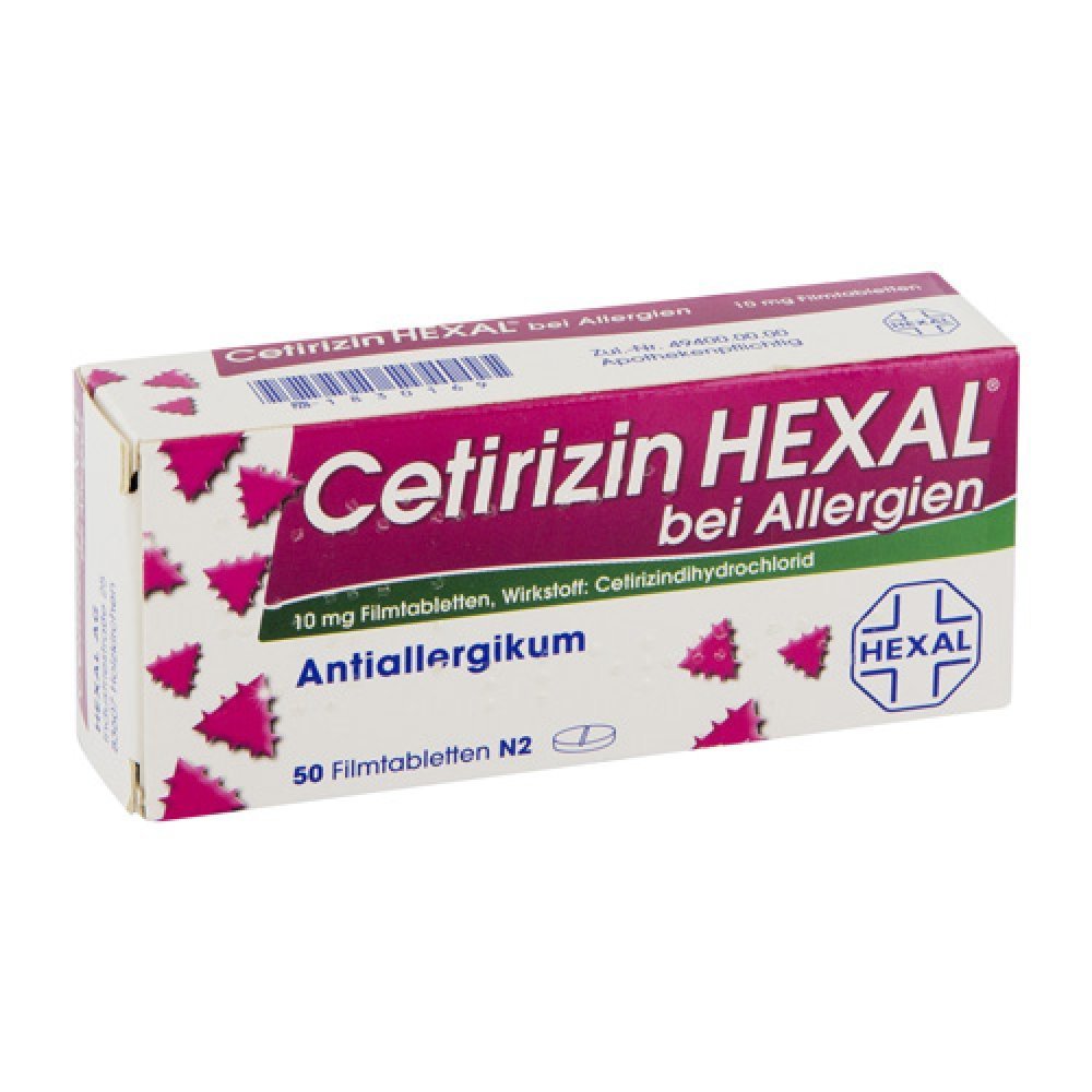 Cetirizin Hexal bei Allergien, 50 St. Filmtabletten