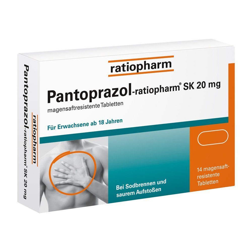 Pantoprazol-ratiopharm SK 20 mg Tabletten, 14 St.