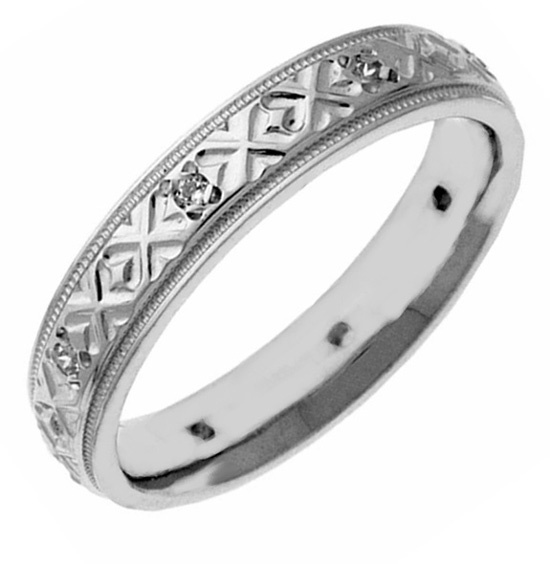 XXO Diamond Wedding Band Ring for Women