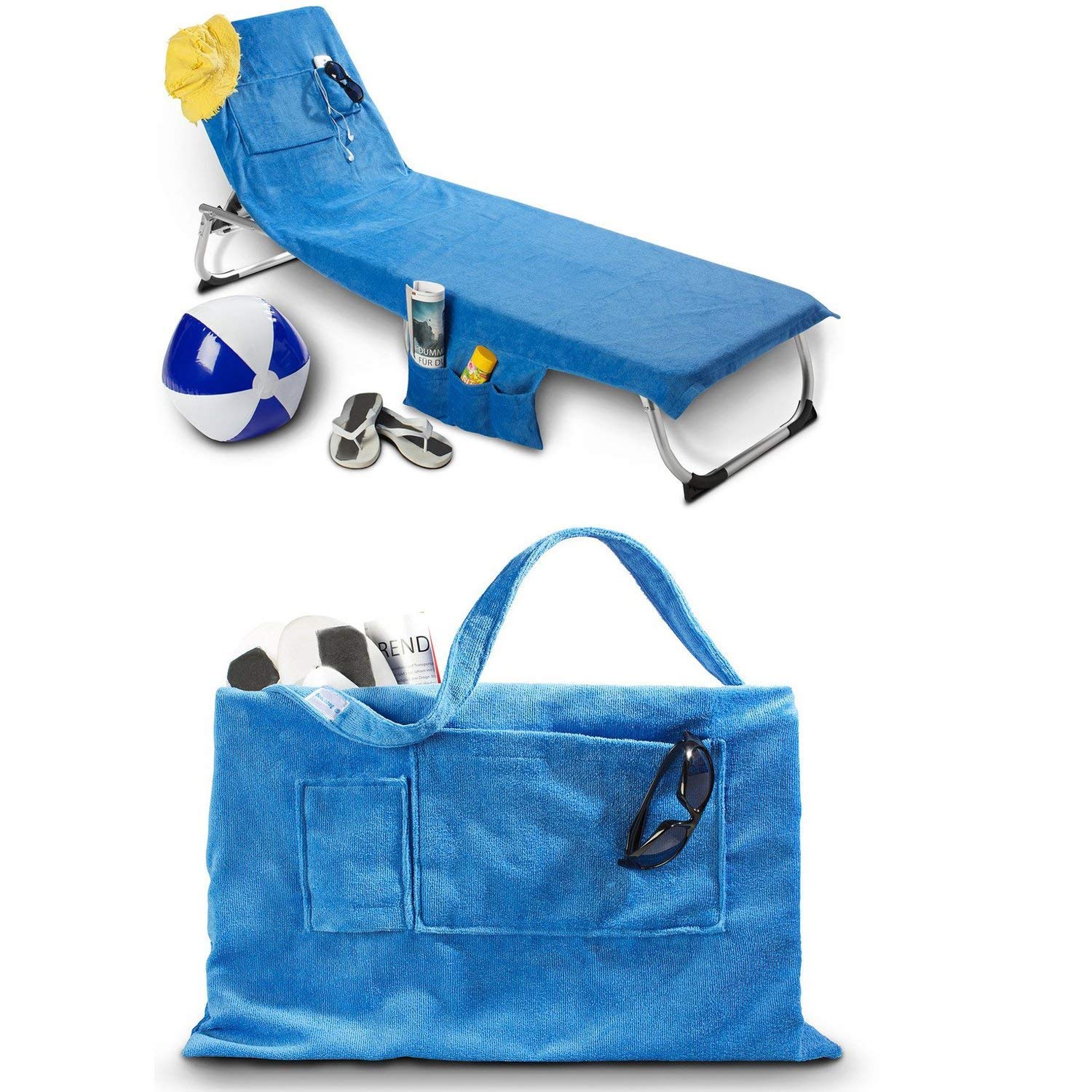 Beachbag Strandtasche oder Strandtuch Original! Blau