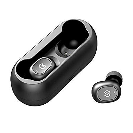 SoundPEATS Bluetooth 5.0 kabellose Kopfhörer True Wireless TWS Bluetooth Kopfhörer in Ear Mini Headset Sport drahtlose Ohrhörer IPX6 mit Ladebox Mikrofon automatische verbinden iPhone Huawei Samsung