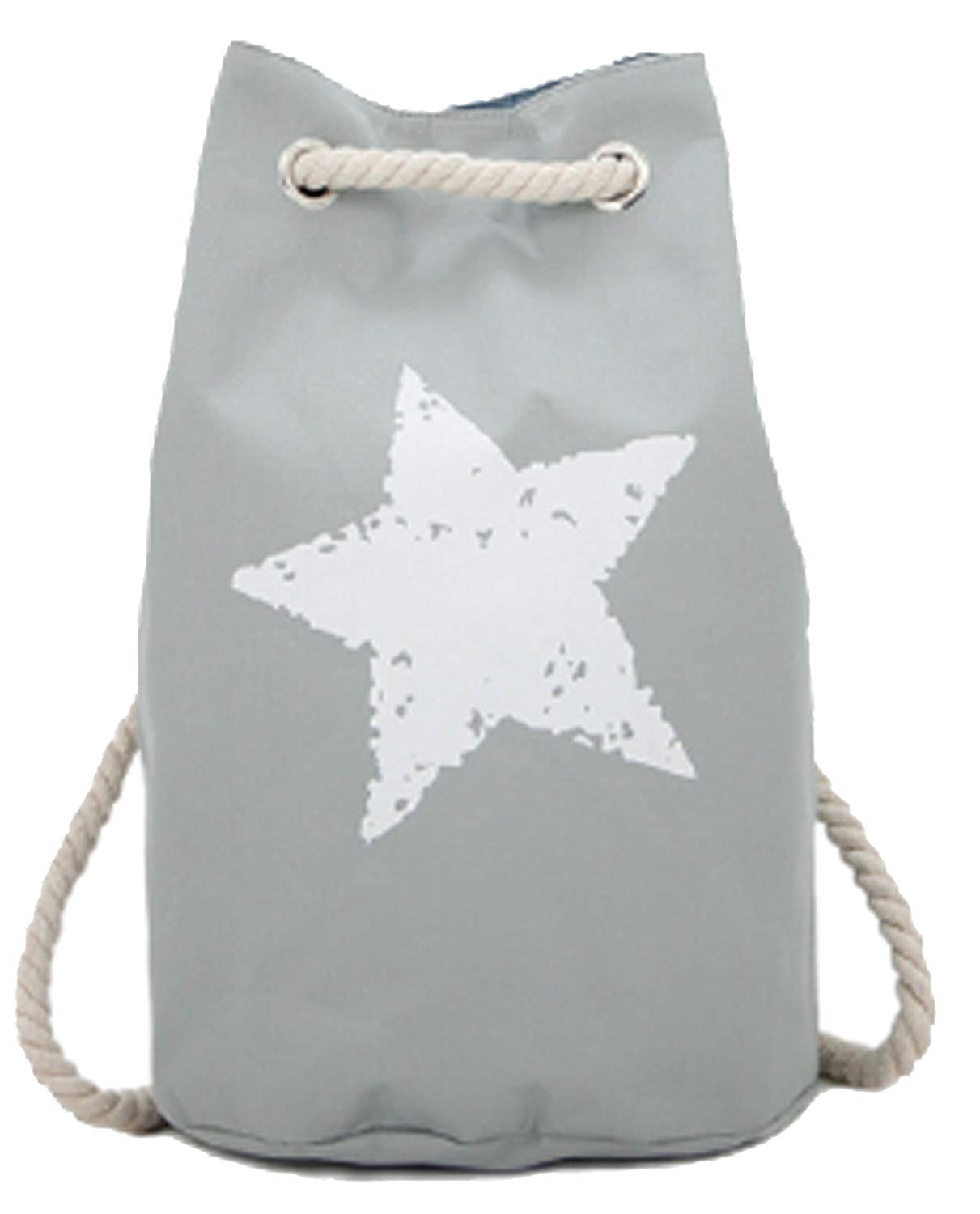 Duffel Bag Star grau Damen Backpack Beach Bag Strandtasche in 6 Trendigen Farben !!Top!!