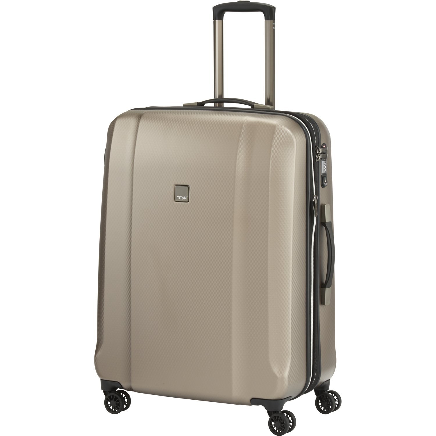 TITAN Valise trolley "Xenon Deluxe" avec 4 roues champagne Koffer, 74 cm, 113 liters, Beige (Champagne)