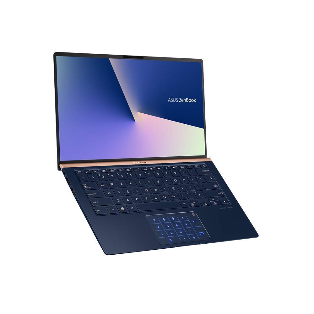 ASUS ZenBook 14 UX433FN (90NB0JQ2-M04820) 35,5 cm (14 Zoll, FHD, WV) Ultrabook (Intel Core i7-8565U, 16GB RAM, 512GB SSD, NVIDIA GeForce MX150 (2GB), Windows 10) Royal Blue