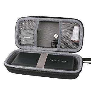 Hart Reise Schutz Hülle Etui Tasche für RAVPower 26800mAh Externer Akku Powerbank iSmart USB Ladegerät von CO2CREA (black)