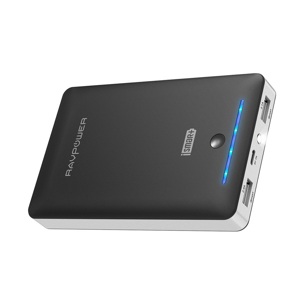 RAVPower 16750mAh Powerbank iSmart Externer Akku 4,5A Ausgang USB Ladegerät Kompatibel mit iPhone XS Max/XR/X / 8/8 Plus / 7 / 6s / 6, iPad, Galaxy S8 / S9 und Smartphone, Tablet usw