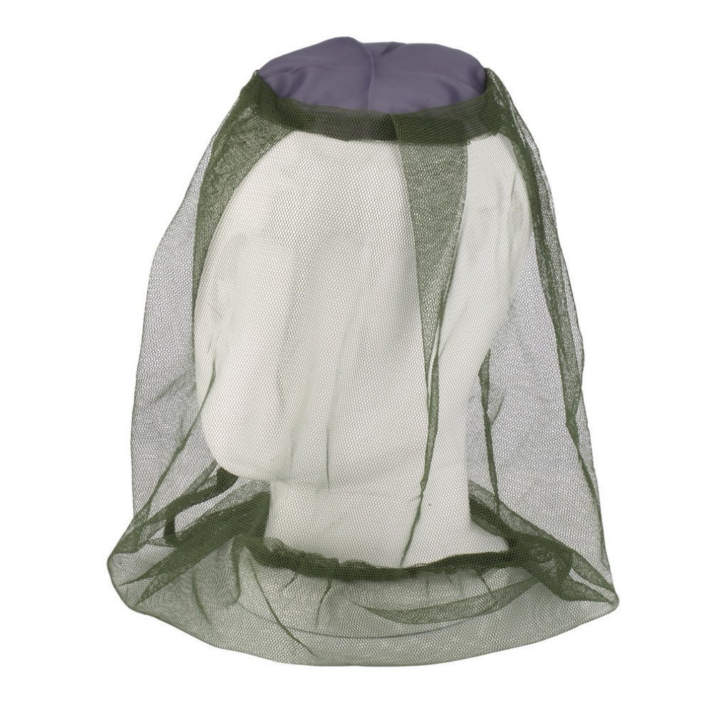 SODIAL Moskito Maske Moskito Kopf Netz Gesicht & Nackenschutz - Outdoor Moskitonetz Camping Hut