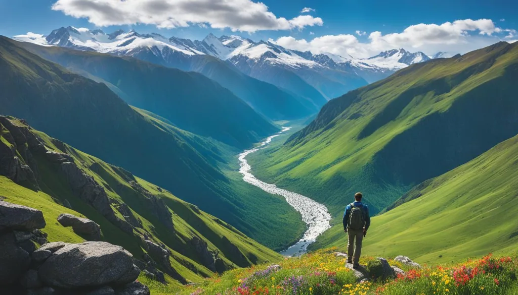Atemberaubende Landschaft in Nepal