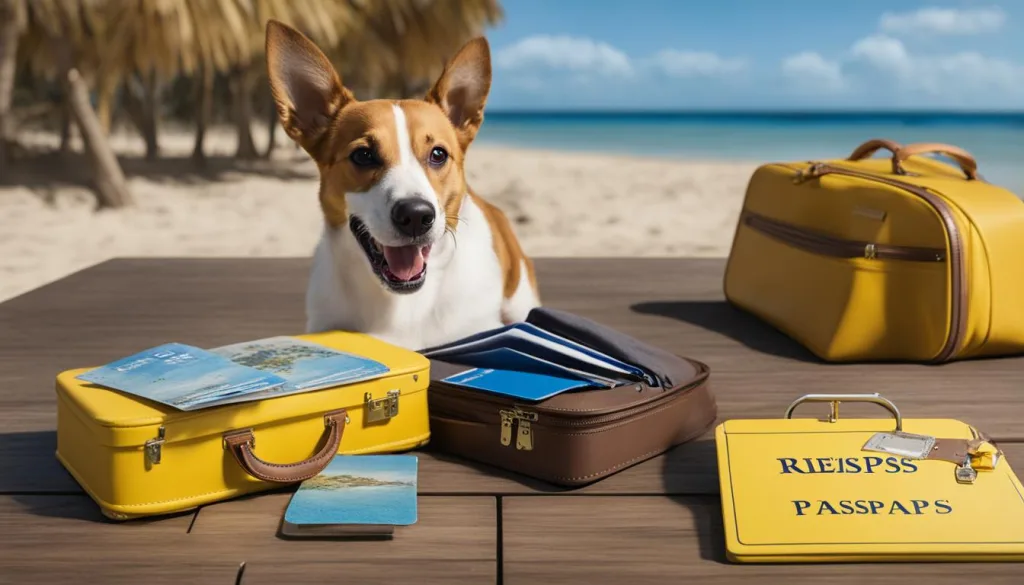 Hund mit Heimtierausweis und Reisepass