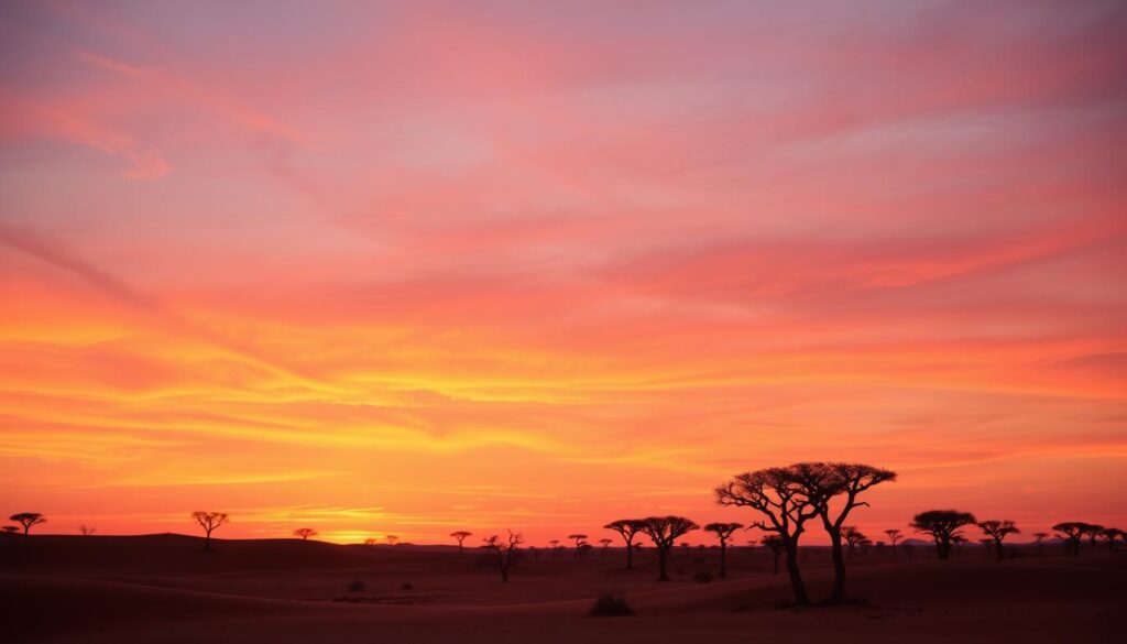 sonnenuntergänge in namibia